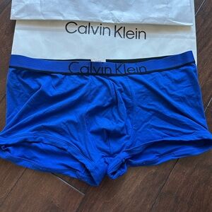 CALVIN KLEIN MODERN BODY-DEFINING fit low rise STRETCH bold TRUNK blue